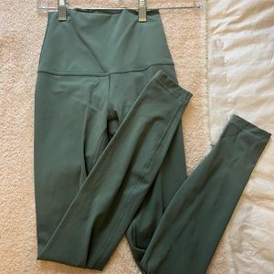 Lulu lemon green teal blue light colored leggings size 2 brand new condition